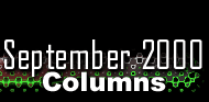 September 2000 Columns